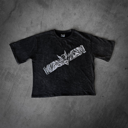 Graphic Bat Tee Black